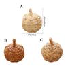 Handmade Christmas Tree Pendant Artificial Halloween Decoration Creative Straw Pumpkin Balls  DIY
