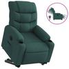 Vidaxl Lift Recliner Massage Chair, Electric, Reclining, Green