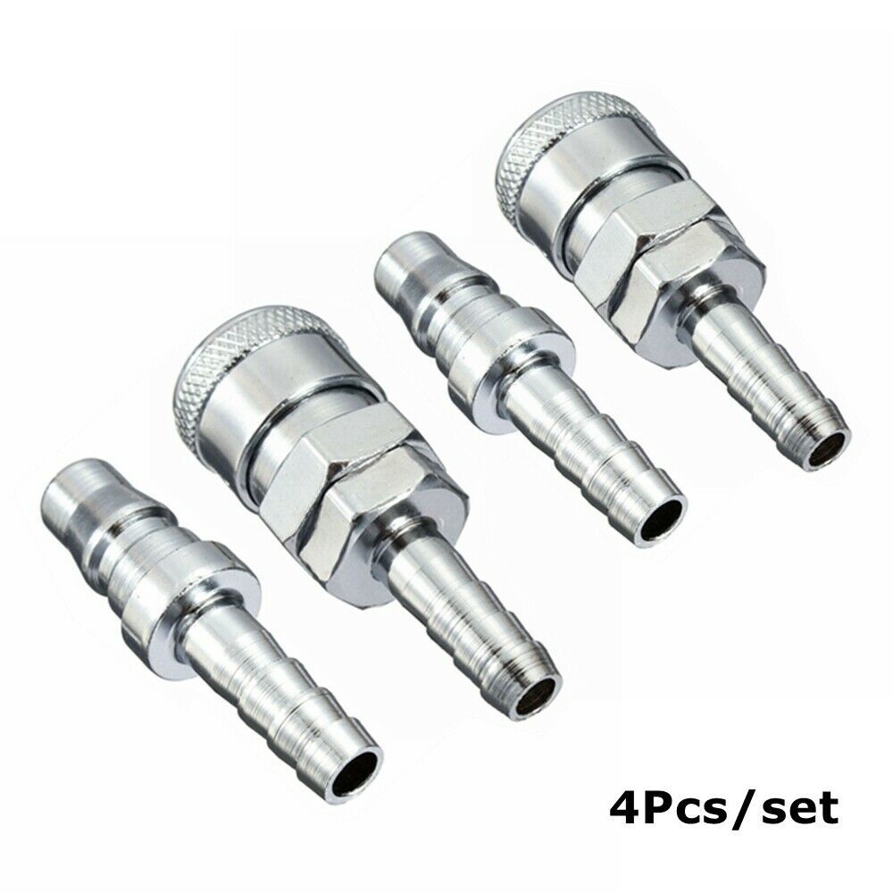 4PCS Quick Release Air Hose Fittings Coupler 8mm Compressor SH20+PH20 Spring Loaded Couplings Air Compressor For RV Motorhome