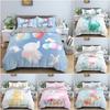 Cartoon Animal Comfortable Duvet Quilt Cover Pillowcase Bedding Set Children Bedroom Decoration Home Textile