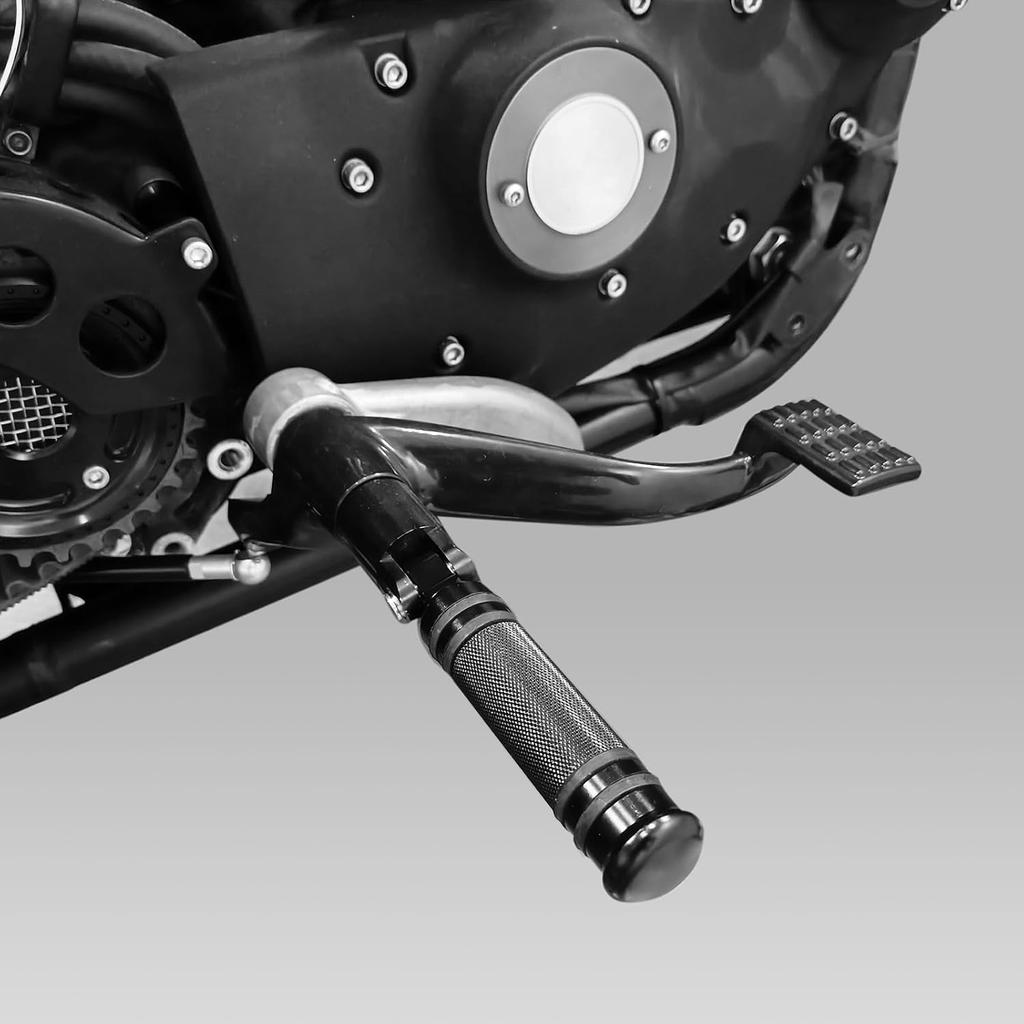 HDBUBALUS Motorcycle Foot Pegs Rest Male Mount Footpegs Billet Pedals Footrests Fit for Harley Touring Softail Sportster Dyna Road King