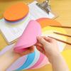 500/1000 Sheets/Set, 10 Vibrant Colors Handmade Paper Pack, Thick Round Cardstock Suitable for DIY Origami, Graffiti Art, and Decorative Projects