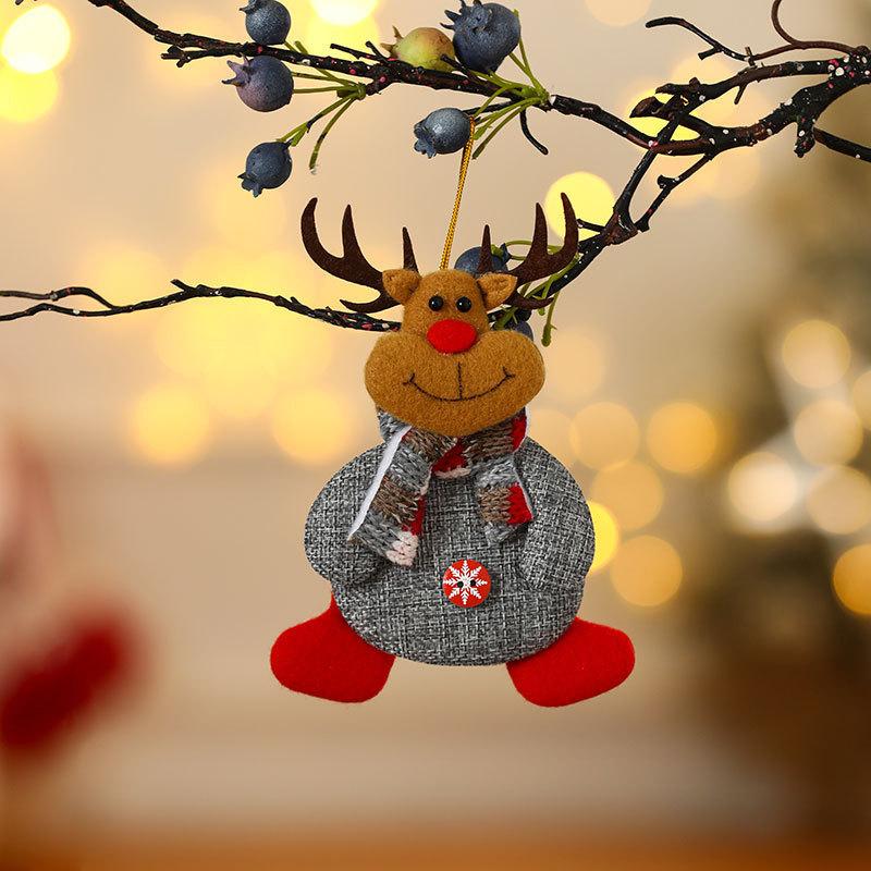 Christmas Fabric Ornaments Set - Plush Dolls, Tree Hangers & Gift Decor