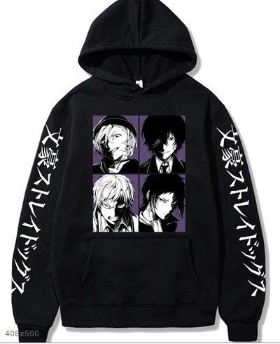 Anime Harajuku Printed Hoodie Autumn And Winter Fashion Men'S And Women'S Long-Sleeved Sweater Pullover