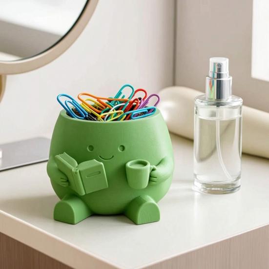 Smiling Face Planter 3D Plant Pot Printed Cute Decorative