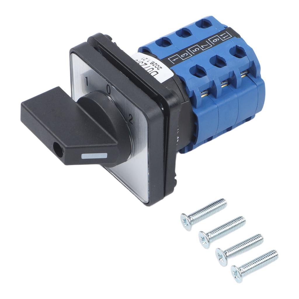3 Positions OnOffOn Rotary Cam Selector Switch LW2620A32A Changeover Switch for Electrical Control Panel 3 Phase AC380V DC220V