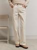 OUEL Semi Wide Cotton Pants_Cream