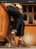 Herren Retro Britischer Stil Martin Stiefel – Herbst Winter 2024 High-Top Mit Samt Gefüttert Mode Freizeit Schuhe