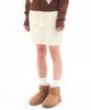 Ames Worldwide Knit Mini Skirt Cream