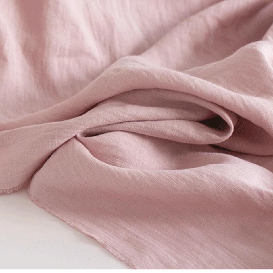 1 Panel Linen Semi Sheer Curtain with Tieback,  Boho Window Drape (Rod Not Included), Light Filtering Natural Linen Curtain for Living Room Bedroom