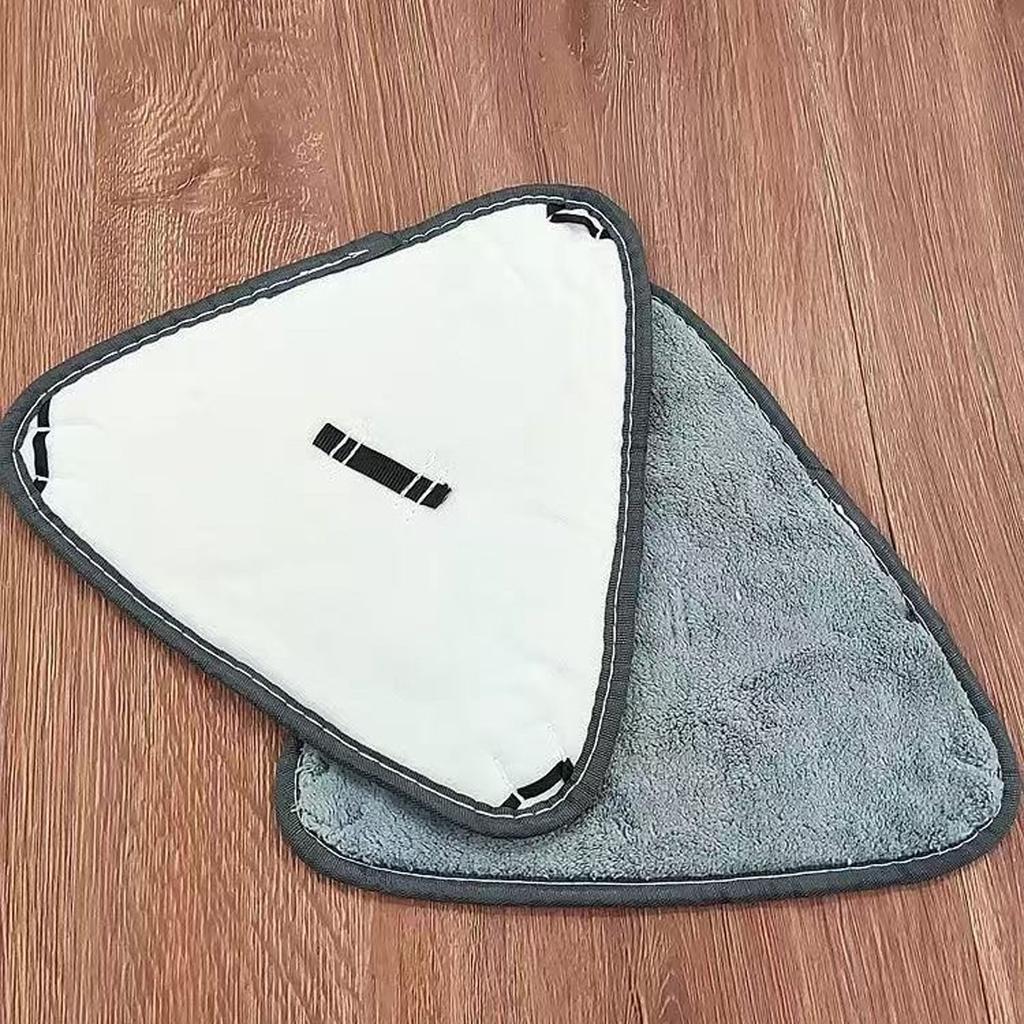 Triangular Mop Replacement Cloth, Lazy Self-Twisting Water Mop Pad, Dry & Wet -Purpose Mop Cloth, Standard Size