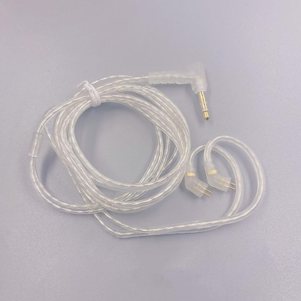 

KZ Earphones Cables Silver Plated Upgrade Cable Headphones Wire 3.5MM 2PIN For KZ DQ6 ZAX ZSX ZSN PRO ZS10PRO ZAR ZVX