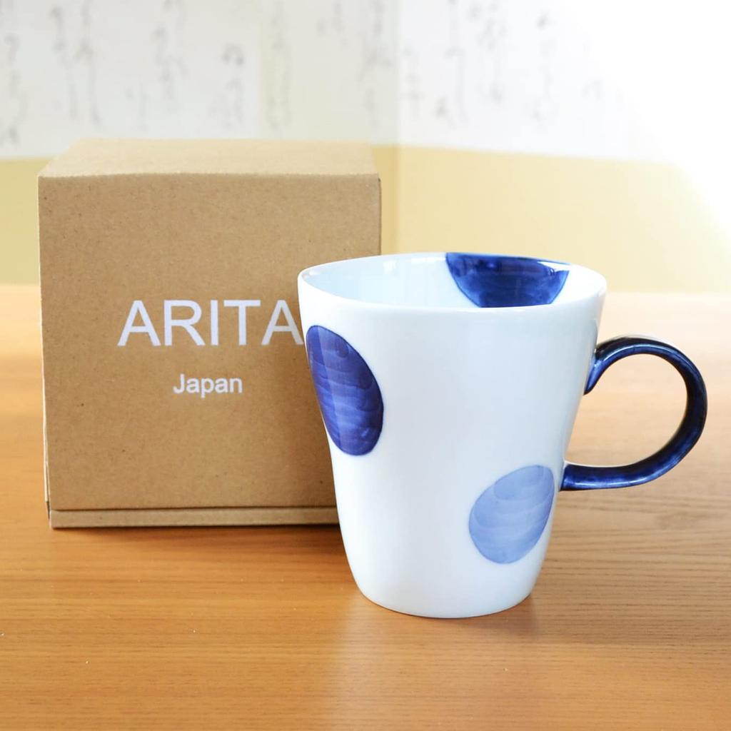 Presente de aniversário Caneca Café Arita Ware Hasami Ware Microondas Seguro Nisai Maru Crest Blue Gift