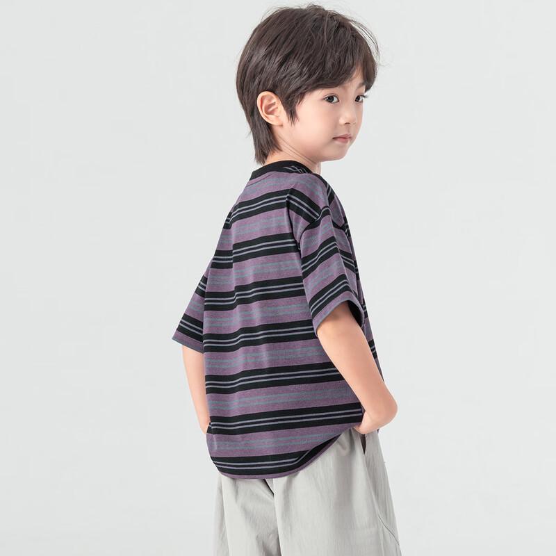 DuoDuoJia Boys' Printed Striped T-Shirt