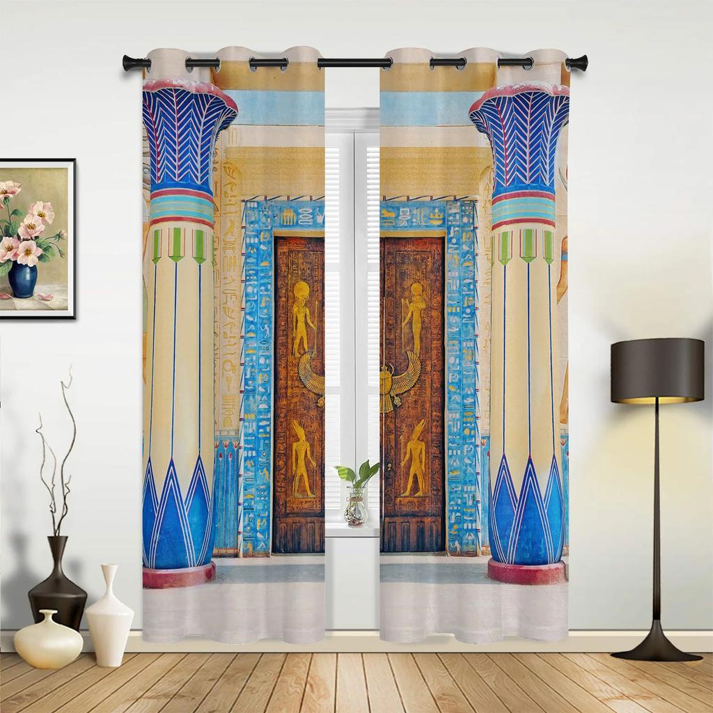 Gothic Vintage House Decorative Curtains for Bedroom Living Room Drapes Kitchen Children's Room Window Curtain Modern Home Decor