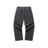 Anta National Games Life Series Simple Comfortable Mid-Waist Solid Color Zipper Casual Pants Unisex Pants Castle-Gray 172548501R-2