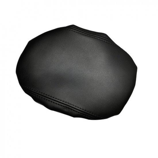 Pure Black Leather Car Center Storage Box Cover Case For Honda Civic -