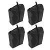 4PCS Travel Shoe Bags Large Capacity Waterproof Black Travel Clothes Storage Bag with Zipper for Home Travelling Gym