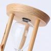 Clessidra timer da sabbia 3 minuti orologio da sabbia orologio rotondo timer in legno di vetro