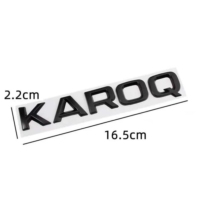 AFO1 1pcs 3D Metal High Quality Silver/black Car Letter Emblem Rear Tail Trunk Decals Badge Sticker Decal Styling For Skoda