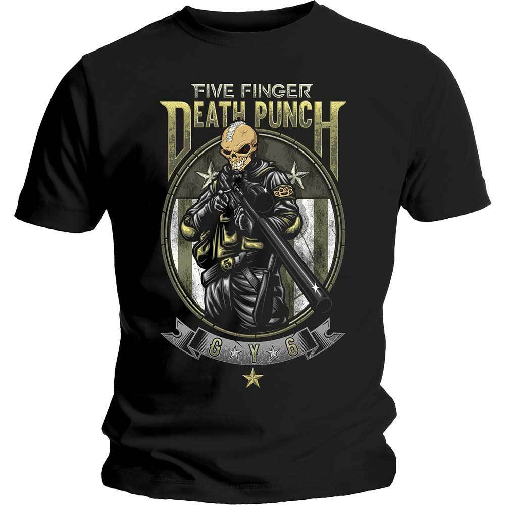 Five Finger Death Punch Sniper Shirt S M L XL XXL Band T-shirt Official Tshirt S