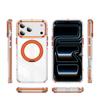 Applicable To iPhone17Pro Mobile Phone Case Two-color Symphony Gear Bracket 16Pro Magnetic Suction 15 Anti-drop 14 Protective Case