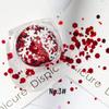 Christmas Nail & Face Glitter Stickers: White Snowflake Sequins for Makeup & Stage Décor