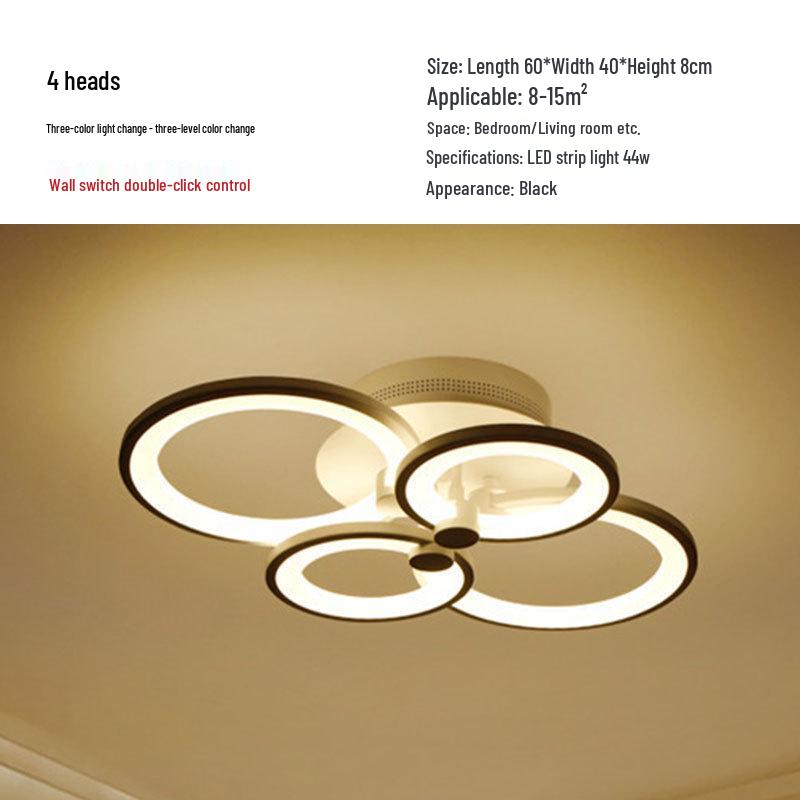 Irregular Shape LED Ceiling Light: Creative Round Fixture for Bedroom & Living Room