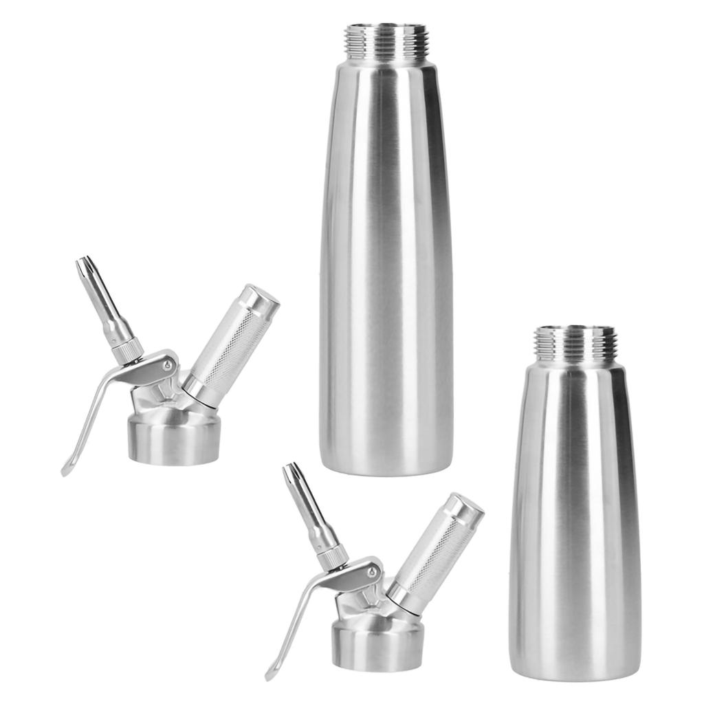 304 Stainless Steel Cream Foamer Whipper Dispenser Coffee Dessert Cake DIY Bake Tools