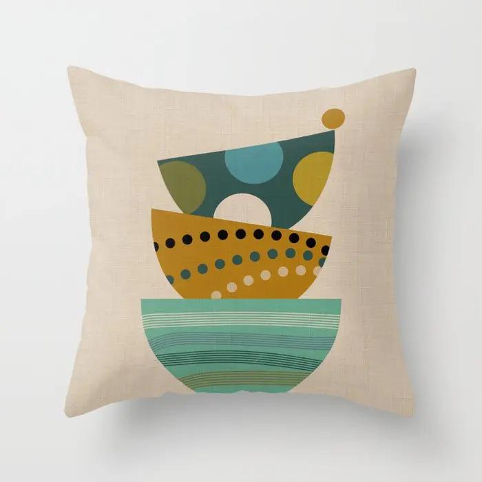 House Decorative Home Pillowcase for Sofa Cushion Cover Nordic 40*40cm 40x40cm 50x50 60x60cm 45*45 Living Room Abstract Morandi