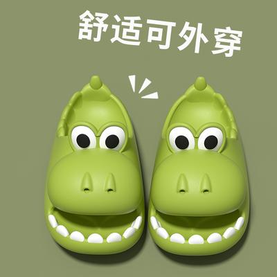 Cute Dinosaur Household Non-slip Thick-soled Children's Slippers for Summer, for Boys and Girls EVA Open-toed Outdoor Sandals