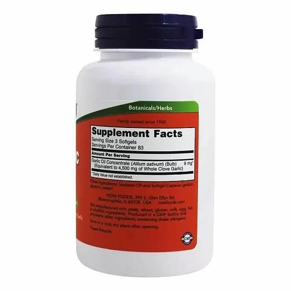 Now Foods GARLIC OIL, 1500mg.