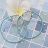 Creative Big Circle Charm Hoop Earrings Candy Color Women Party Jewelry Gifts