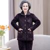 LangSha Elderly Women's Winter Warm Padded Loungewear Set
