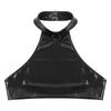 Dame Crop Top Halter Neck Undertøy Skinny Unlined Camis Tank Tops Bustier Rave Clubwear