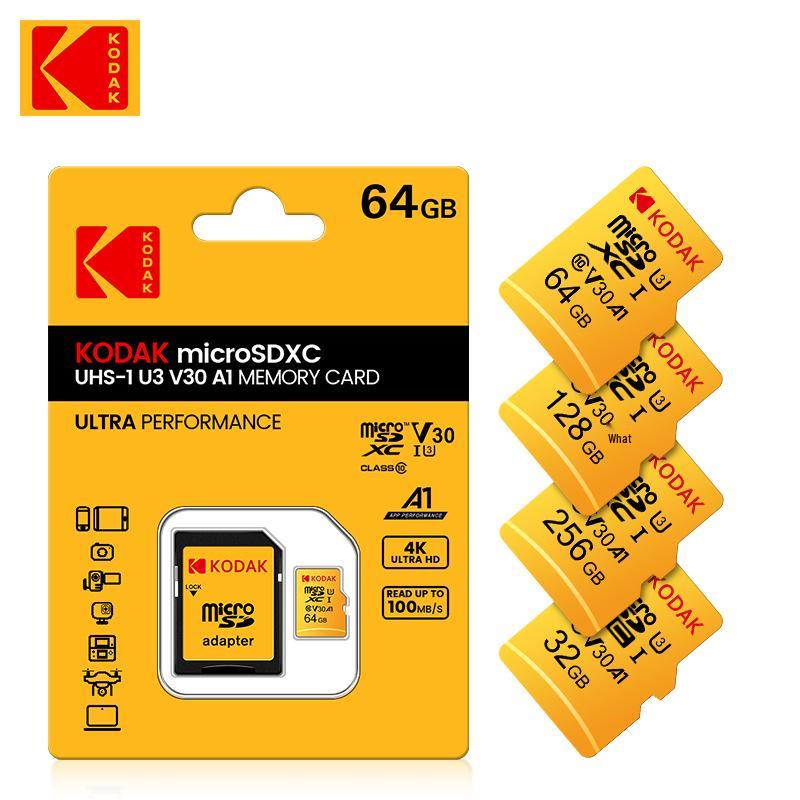Kodak TF 256G U3 4K HD Geheugenkaart voor Rijrecorders en Monitoring