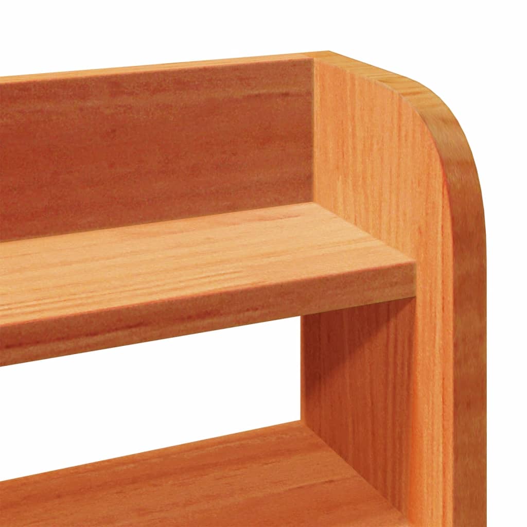 Solid Wood Bed without Mattress Wax Brown 150 x 200 cm Pine Wood