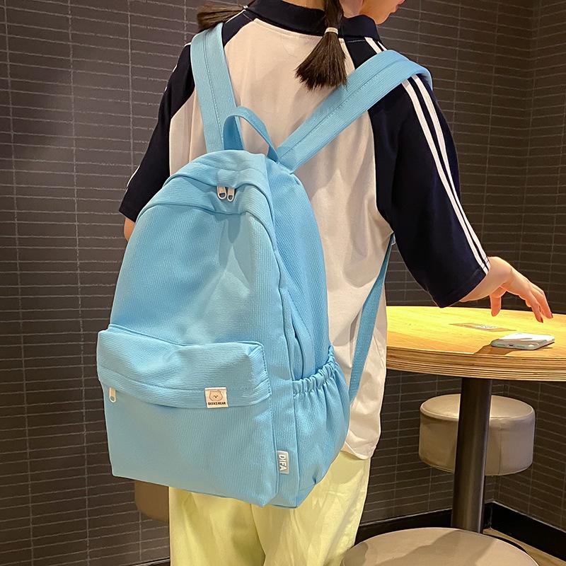 New Schoolbag for Elementary School Students  Girls  Junior High School Students  High Value Letters School Backpack