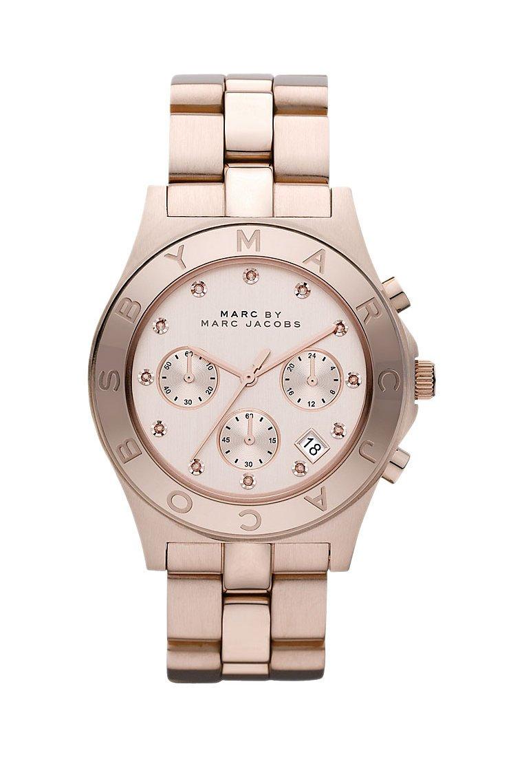 

MARC BY MARC JACOBS MBM3102 Chronograph Watch with a Beautiful Rose Gold Logo Bezel [Used]