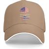 Sandwich Baseball Cap for Men & Women, 3-Layer Contrast Design Adjustable Hat, Lightweight Durable Cap