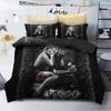 Motorcyc Skeleton Skull 3D Printed Bedding Set Motorcyc Duvet Cover Sets Beds Quilt Covers Single Double Queen King Size