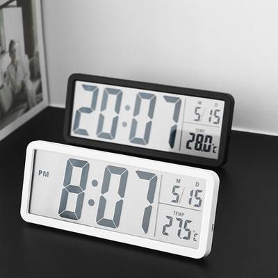 Humidity Digital Wall Clock Temperature Electronic Clock Modern LCD Digital Wall Clock  Bedroom