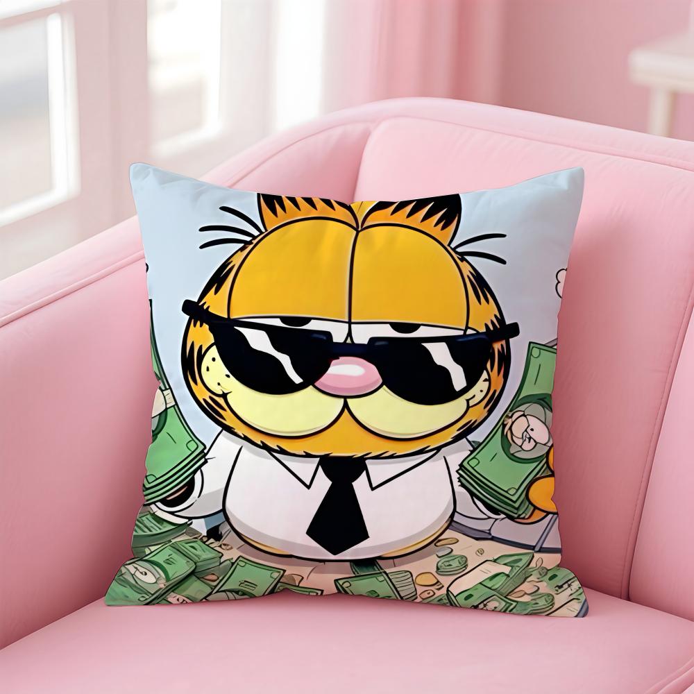 Carina Copricuscino G-GarfieldS Comoda Federa Reversibile Ideale per Auto Divano Camera da Letto e Oltre