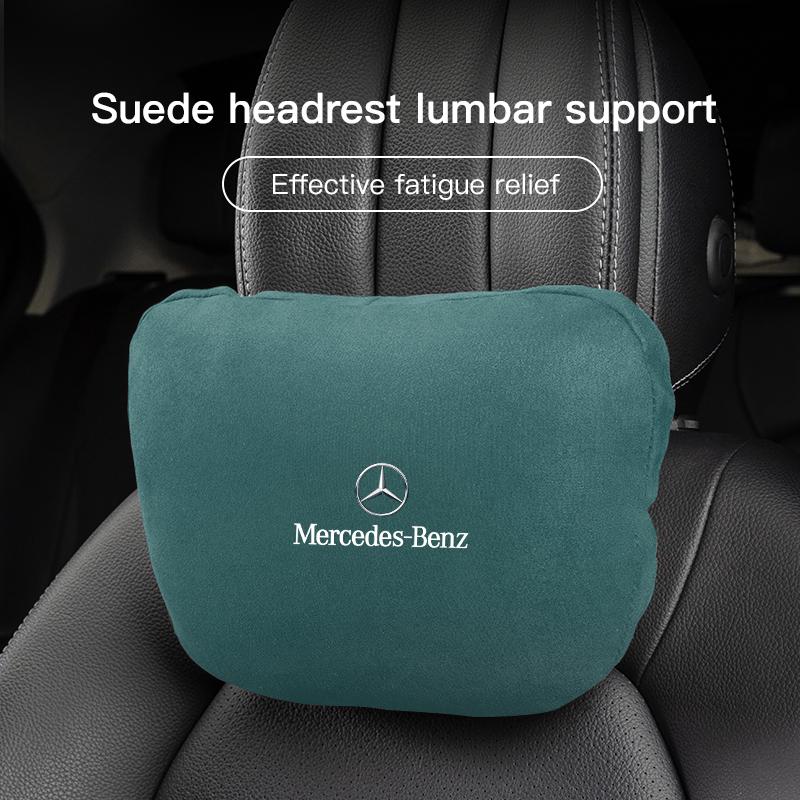 High Quality Car Neck Headrest Support Seat Soft Pillow For Mercedes Benz AMG Smart W205 C300 W203 W206 W108 W124 W126 W140 W168 ED1