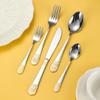 Stainless Steel Tableware, Spoon, Fork, Premium Sense Retro Steak Knife and Fork, Western Food Knife, Fork and Spoon Set