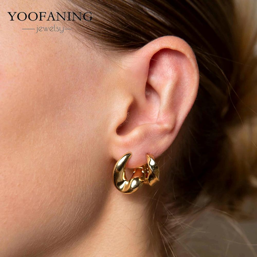 925 Silver Ear Needle Fashion Light Luxury Gold hoop earrings Classic Retro Collection earrings for women Jewelry Gift