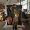 Cute Cats  Print Flannel Blanket, High Quality Comfortable for All Seasons, Home Decor, Warmth and Comfort