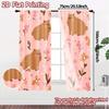 2pcs,Curtains Capybara Floral Bliss Popular Curtains&Drapes Versatile 100% Polyester Curtains Holiday Use for digital printing