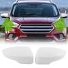 2PCS Door Side Wing Mirror Cover Caps For Ford Kuga Escape MK2 2013-2019 White