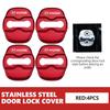 Stainless Car Door Lock Buckle Trim Cover Protector Rust Accessories For Hyundai GDi N Line i10 Azera Genesis G70 G80 G90 Accent R8